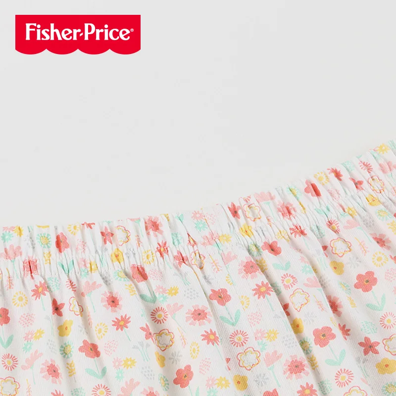 THREEGUN X Fisher-Price, новая дышащая одежда для новорожденных, комплект летней одежды, одежда для малышей с героями мультфильмов, футболка с короткими рукавами+ шорты