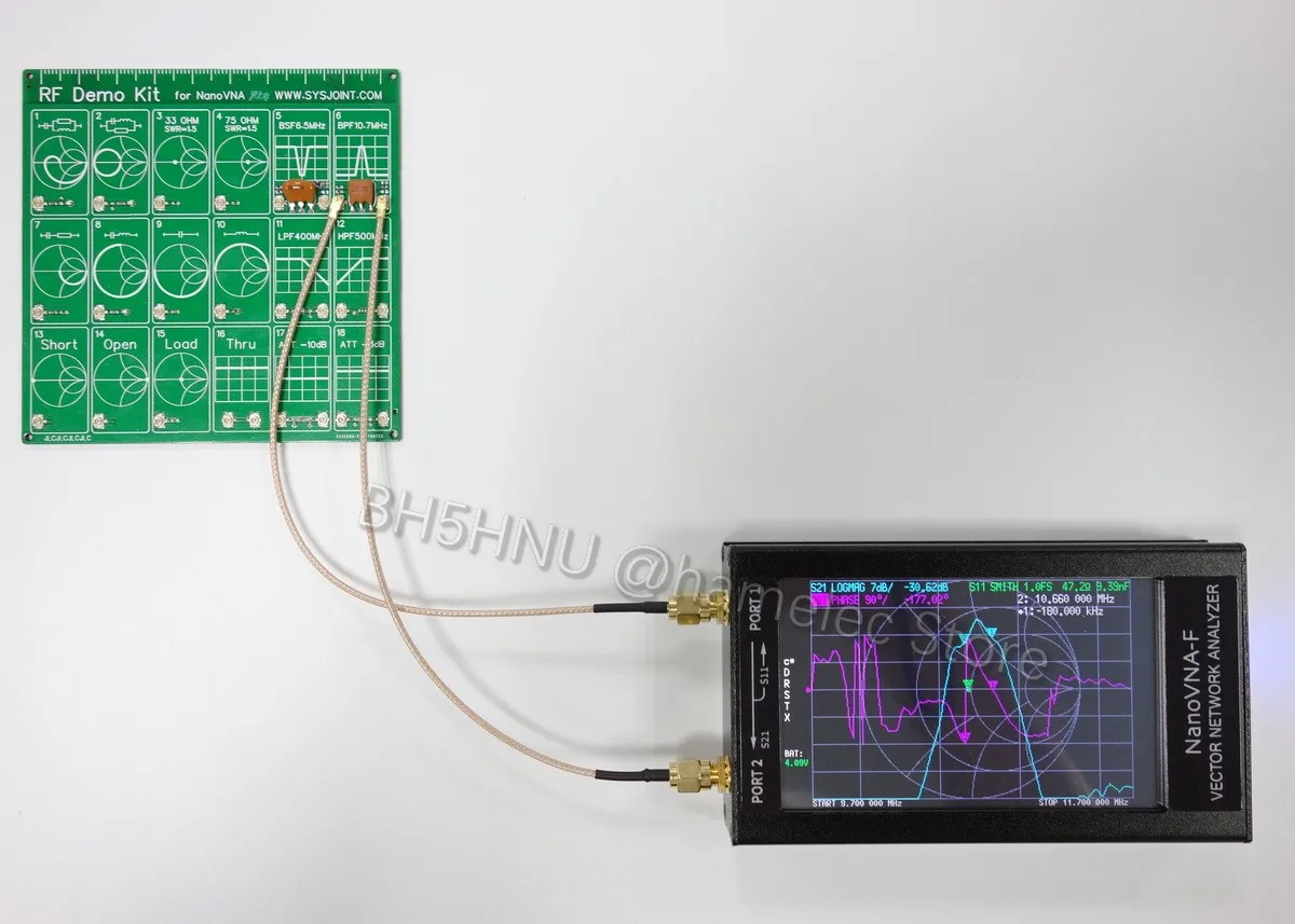 NanoVNA RF тестовая плата RF демонстрационный комплект NanoVNA RF тестовая плата векторный тестовый фильтр аттенюатор для NanoVNA-F H009