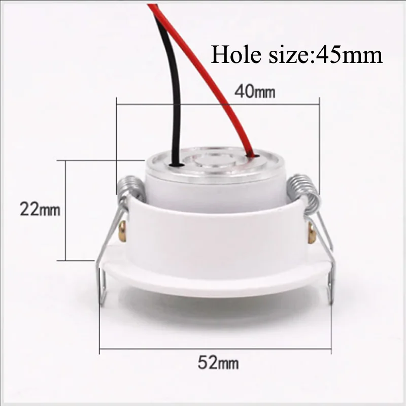 LED mini Downlight Under Cabinet Spot Light 3W for Ceiling Recessed Lamp AC85-265V Dimmable Down lights with driver 2