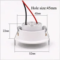 LED mini Downlight Under Cabinet Spot Light 3W for Ceiling Recessed Lamp AC85-265V Dimmable Down lights with driver 2
