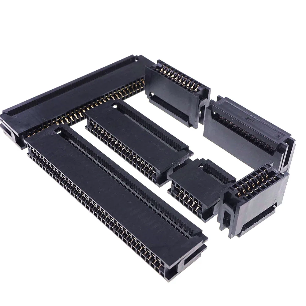 2 pcs IDC Type Card Edge Connector Slot 2.54 mm Pitch 10 14 16 20 24 26