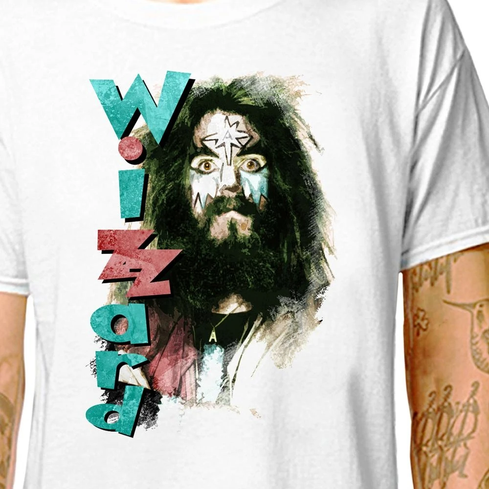 Футболка с надписью Roy Wood Wizzard 100% хлопковые футболки (lazyморковь) рок-музыка Джефф