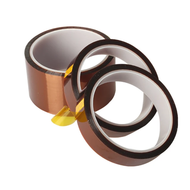 Nastro Kapton Alta Temperatura 5 Misure - 5mm,10mm,20mm,30mm,50mm X 30m Per Elettronica E Isolamento
