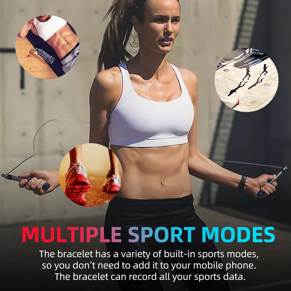Pulseira de Freqüência Ankndo Fitness Cardíaca Passometer Banda Inteligente Chamada Lembrete Mensagem Smartband Unisex Sono Rastreador Ip6x Pulseira 5 Cheap Pulseiras inteligentes