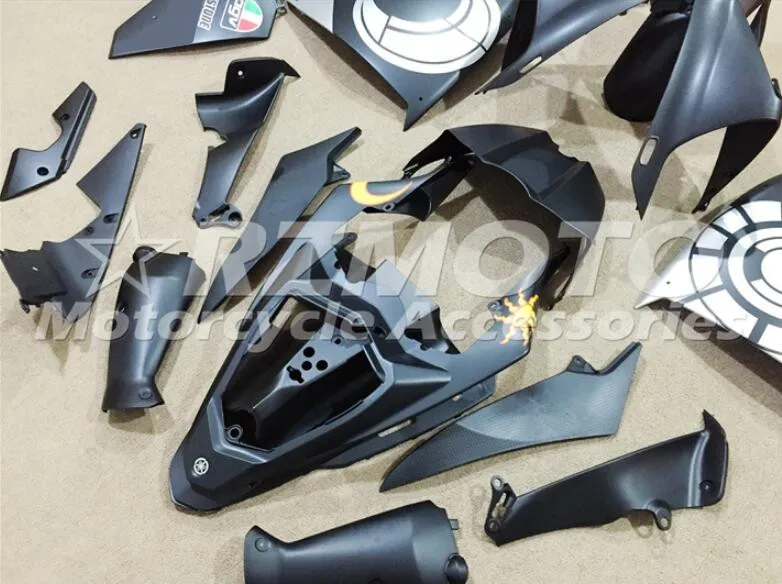 4 подарки ABS литья под давлением Обтекатели комплект подходит для YAMAHA YZF-R1 2013 12 13 14 R1 обтекатель набор черный серебристый матовый