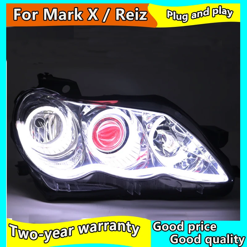 Автостайлинг фары для Toyota Reiz 2006-2009 Mark X светодиодный ная фара Биксеноновая ные DRL