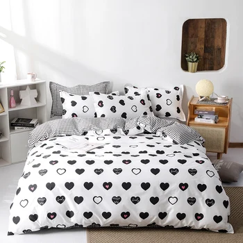 

Love Heart Luxury Bedding Sets Twin Full Queen King Size Bed Cloth for Children Comforter Cover Bedding Set for Women