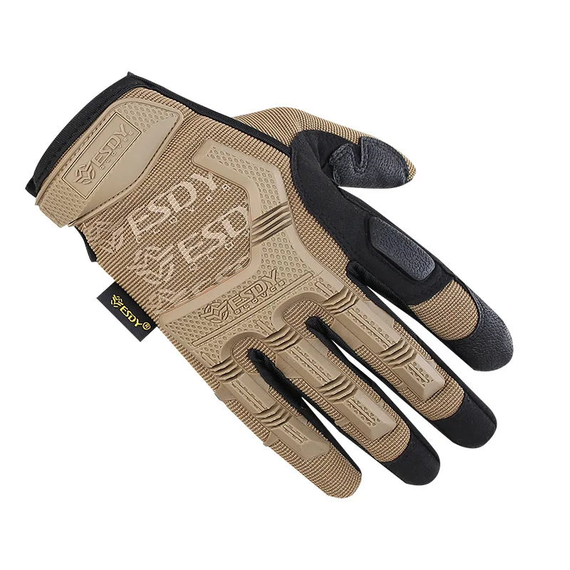 Уличные с твердыми костяшками защитные тактические перчатки альпинистские военные армейские перчатки спортивные перчатки для верховой езды - Цвет: Khaki