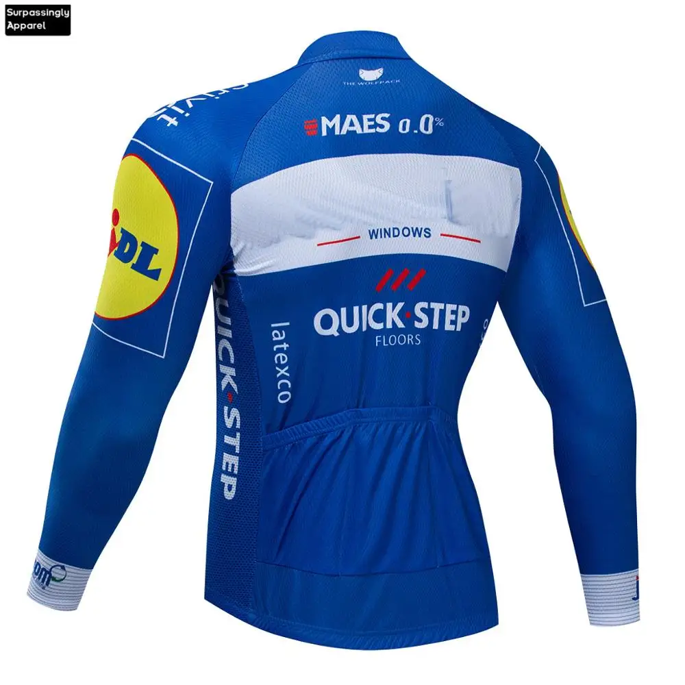 UCI Tour Team Men s Pro Quick Step Cycling Jersey Long Sleeve Bicycle Jerseys Maillot Ciclismo Blue Bike Cycling Clothing Tops UCI Tour Team Men s Pro Quick Step Cycling Jersey Long Sleeve Bicycle Jerseys Maillot Ciclismo Blue Bike Cycling Clothing Tops