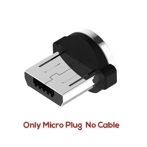 Светодиодный светящийся Магнитный usb-кабель Для DOOGEE X5 X6 X7 PRO Магнитный кабель для Meizu 3S M3 NOET 5 6 9 5s X8 быстрое зарядное устройство для всех телефонов - Цвет: Only Plug