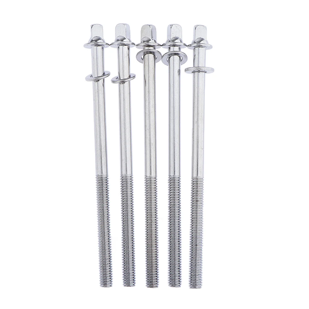 5pcs 108mm Drum Tension Rods with Washers / Drum Tension Screws / Bolts