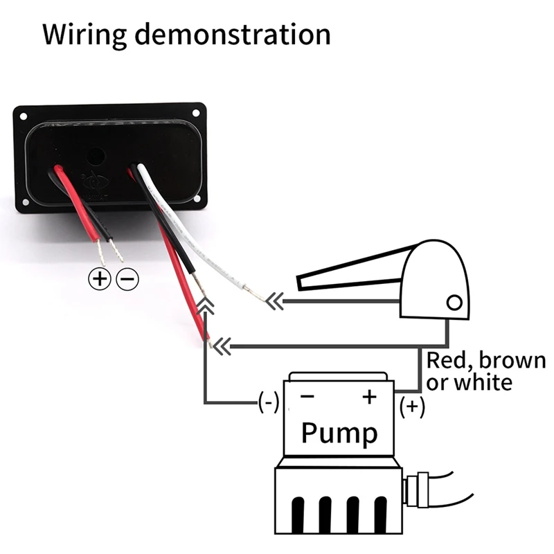 12V LED Fused Circuit Breaker Marine Bilge Pump Switch Panel with Indicator