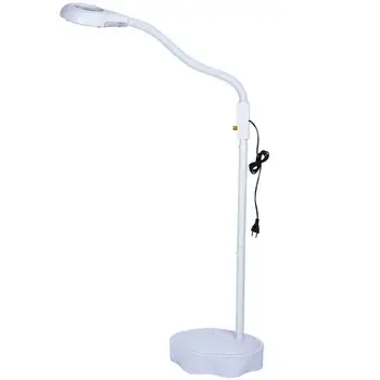 

Magnifying light LED floor flexibly adjustable with cold light from reading stand