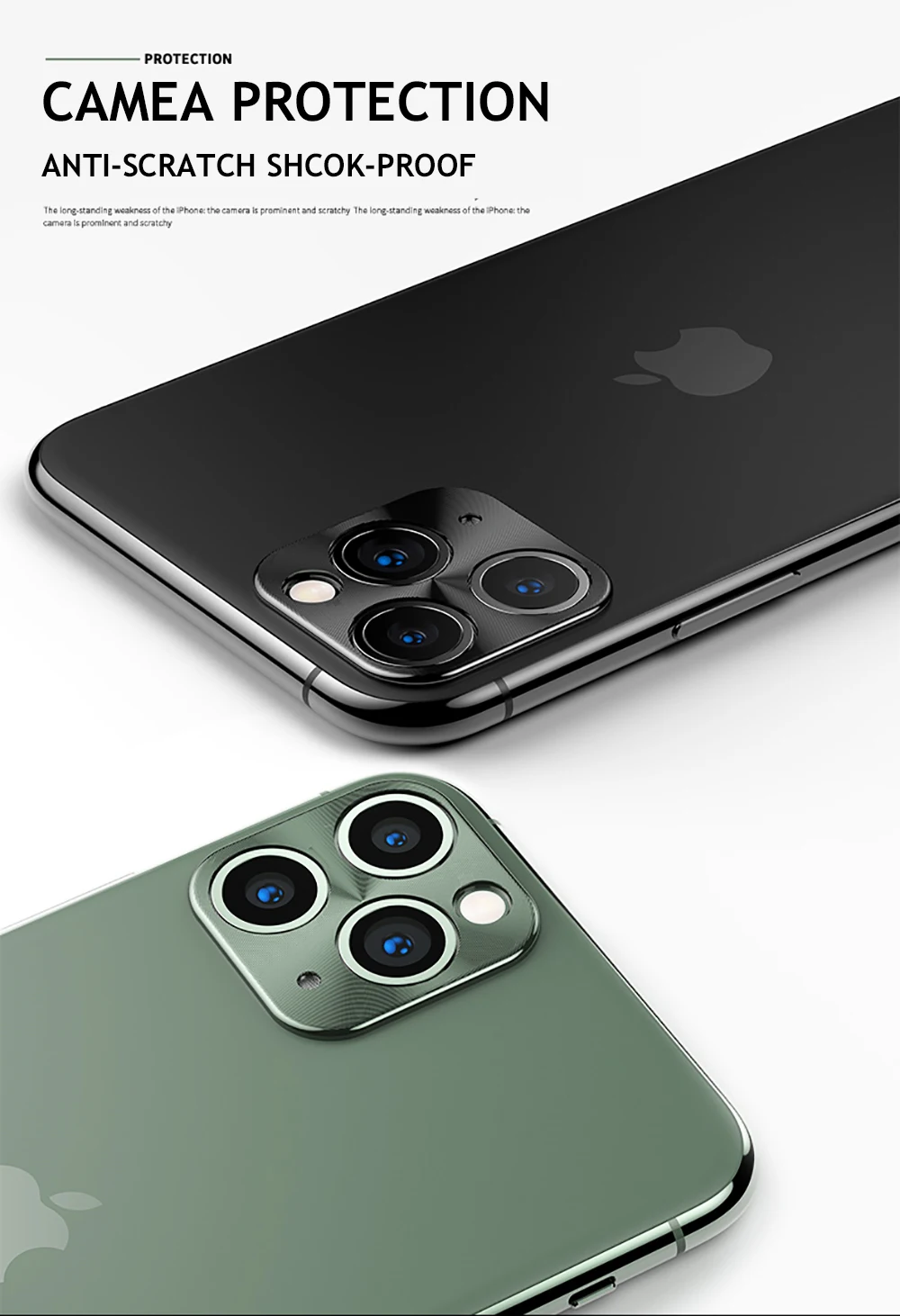 3D полная защита для iPhone 11 Pro Max Защитная пленка для объектива задней камеры iPhone11 алюминиевая металлическая задняя пленка для объектива из закаленного стекла