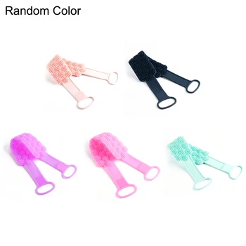 

Adult massage bath towel Silicone Dual Sided Back Scrubber Massaging Shower Strap Body Back Washer Bath Cleaning Tools