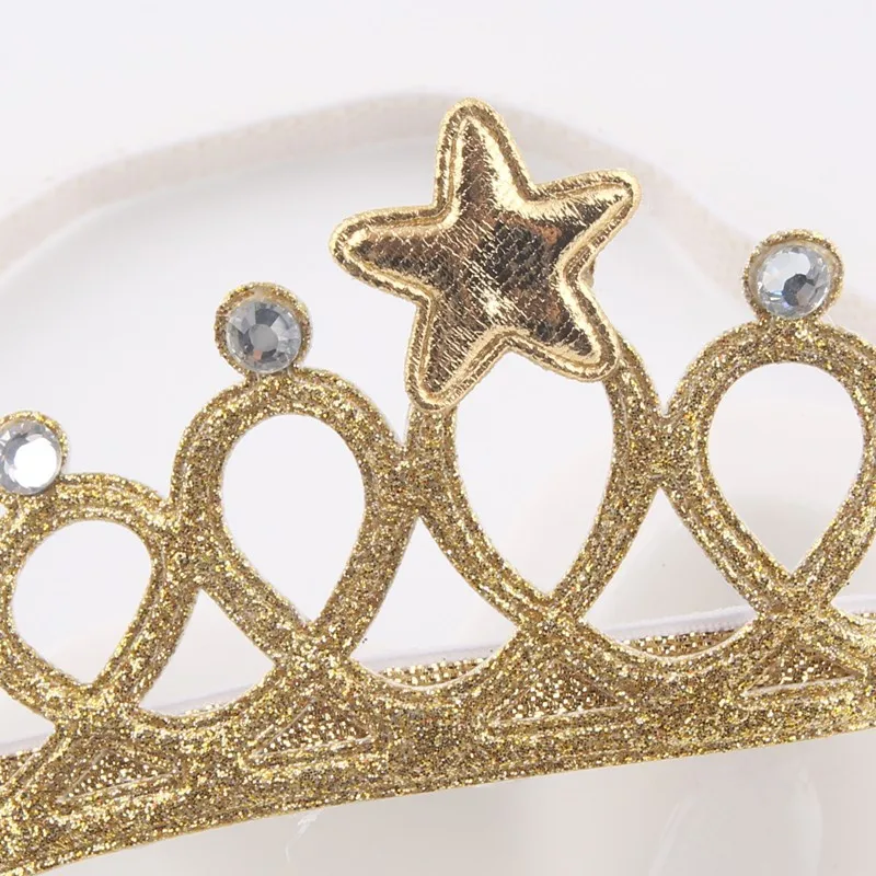 Fancy Little Girls Princess Headbands Cute Hairband Kids Crown Headband Gold and silver Hair Band Accessories Glitter