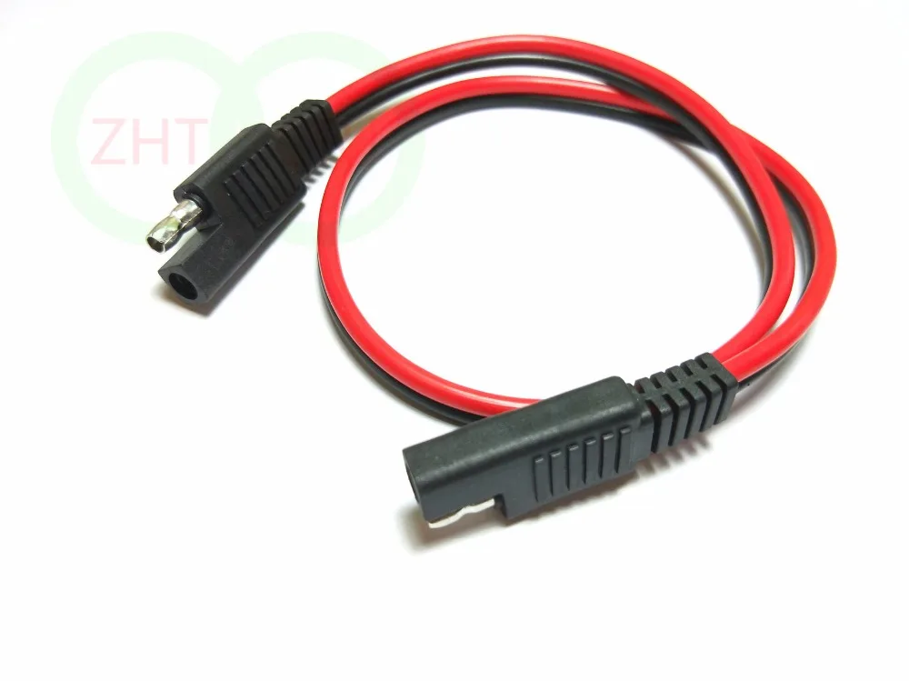 10 шт. в партии 50 см кабель SAE к SAE 14AWG DC мощность Автомобильный разъем адаптера