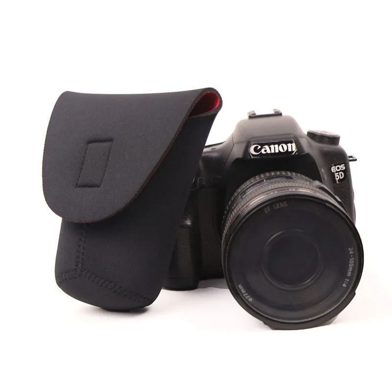 

Lens Bag Soft Neoprene Waterproof DSLR CameraLens Bag Case for Canon Nikon Sony DSLR Camera 4 Size