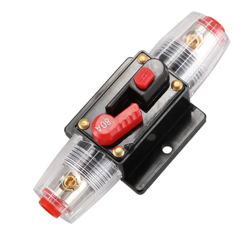 DC 12V 80A защита автомобиля Аудио встроенный выключатель предохранитель