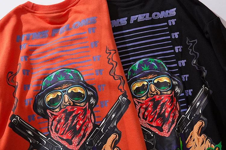 Asked Gunmen толстовки с принтом хип-хоп хлопковые махровые толстовки хип-хоп стиль Swag Tyga Sudadera Hombre осенне-зимняя одежда