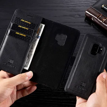 

Shockproof Removable Wallet Case For Samsung Galaxy A8 Plus 2018 A3 A5 J3 J5 2017 EU Flip Leather Cover For A7 A6 Business Coque