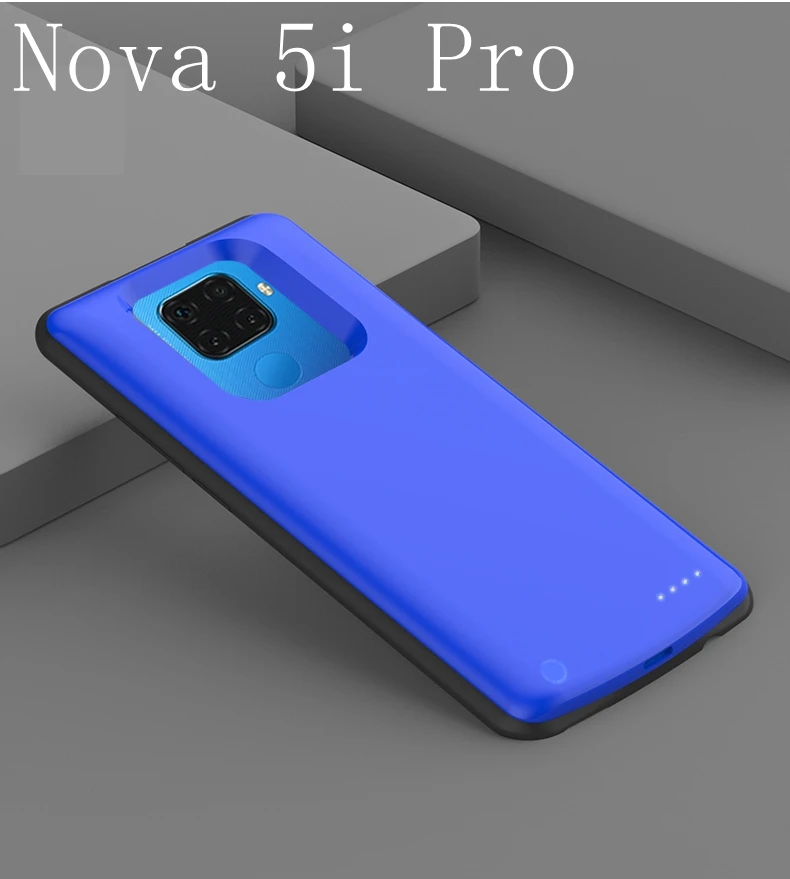Nova 5i Pro Blue 6500 мАч Внешний аккумулятор чехол для huawei Honor 9X Pro Nova 5i Pro 5 чехол для зарядки - Цвет: Nova 5i Pro Blue