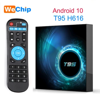 

T95 H616 Android 10 Smart TV BOX Allwinner Media Player Wifi Wireless 4G 64G Google Store Support 3D Moive 6K HD Video TV Player