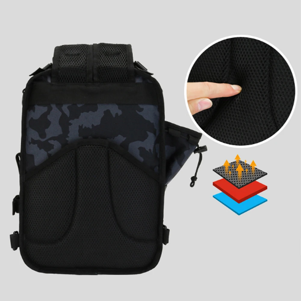 Fishing Sling Backpack Camping Bag Outdoor Travel Bags For Men Military Tactical Molle Army Hiking Trekking Assualt Bag XA249A