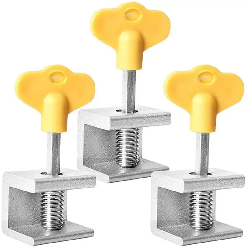 Window Locks Adjustable Sliding Door Lock with Key Window Stopper Aluminum Security Safety Locks for Kids Pets Home 3pcs window lock