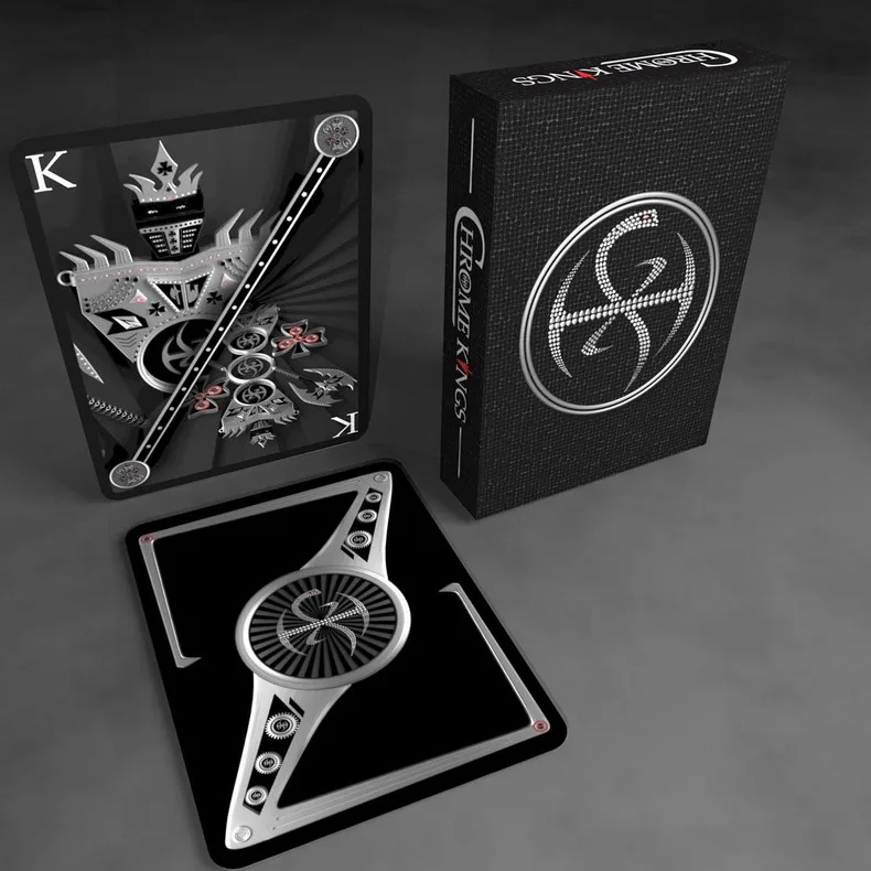 

1set Chrome Kings 3D De'vo playing cards game uno card game Boardgames poker iskambil destesi hot sell Wholesale