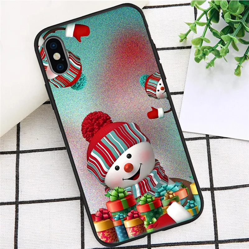 H2278 Рождество для iPhone X XR XS Max 5 5S SE 6 6S 7 8 Plus Oneplus 5T Pro 6T чехол для телефона Coque Etui funda мультяшный милый силиконовый - Цвет: H2278