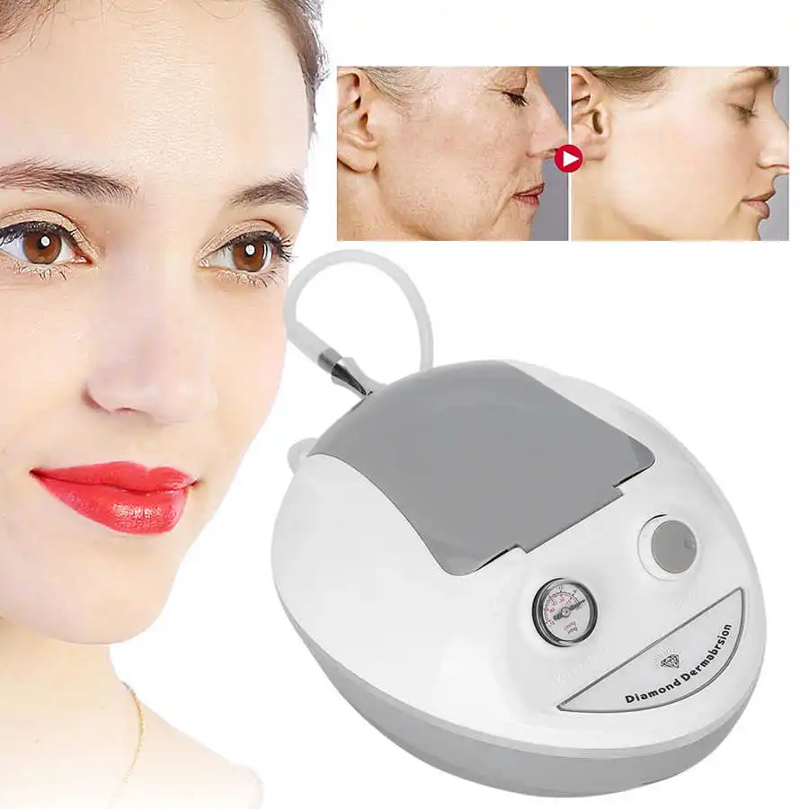 

Ultrasonic Face Cleaning Microdermabrasion Face Machine Face Exfoliating Skin Rejuvenation Machine WITH 9pcs Head 110-240V