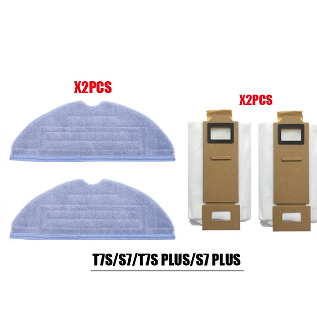 For Roborock S7 T7S Plus vacuum cleaner accessories dust bags mop cleaning cloth HEPA Filter replacement xiaomi G10 robot parts Orange