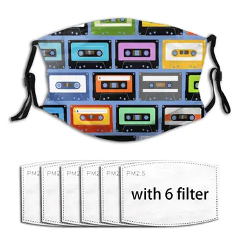 

Cartoon Analogue Music Recordable Cassettes Men And Women Adult Outdoor Washable Dust Breathable Masker Filter Reusable