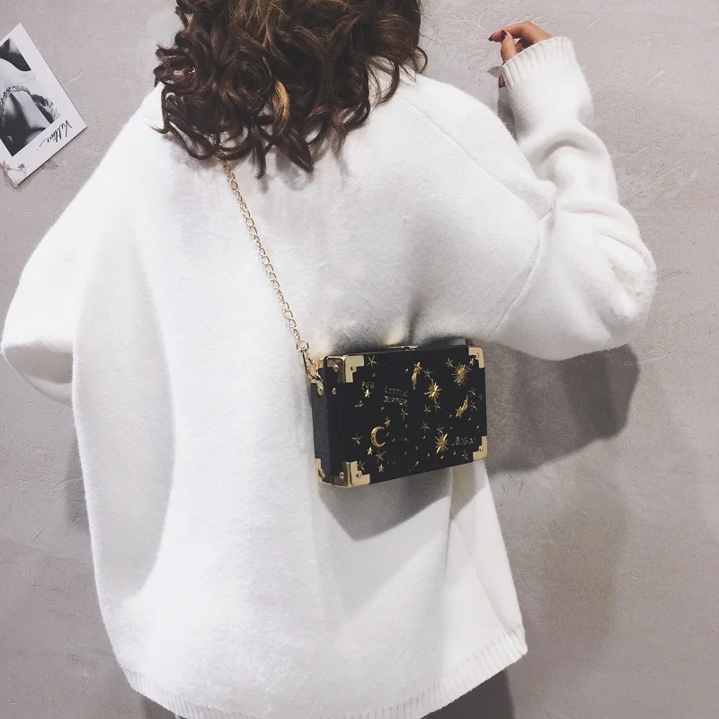 

Super Velvet Box Bag Female 2020 New Star Messenger Small Square Bag Foreign Style Fashion Hong Kong Style Shoulder Chain Bags
