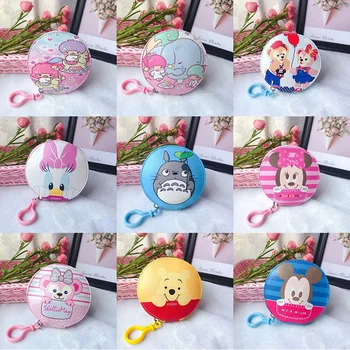 

Cartoon PU Coin Bags Key Zip Leather Wallet Coin Pouch Bag Purse duck mice Mini Coin Bags card Holders