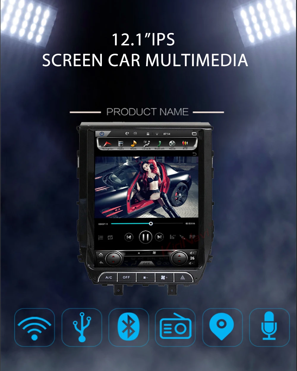 Clearance KiriNavi Android 8.1 Car Radio Dvd Player For Toyota Land Cruiser LC200 Car GPS Multimedia Video Player 2016-2018 Navigation 4g 0