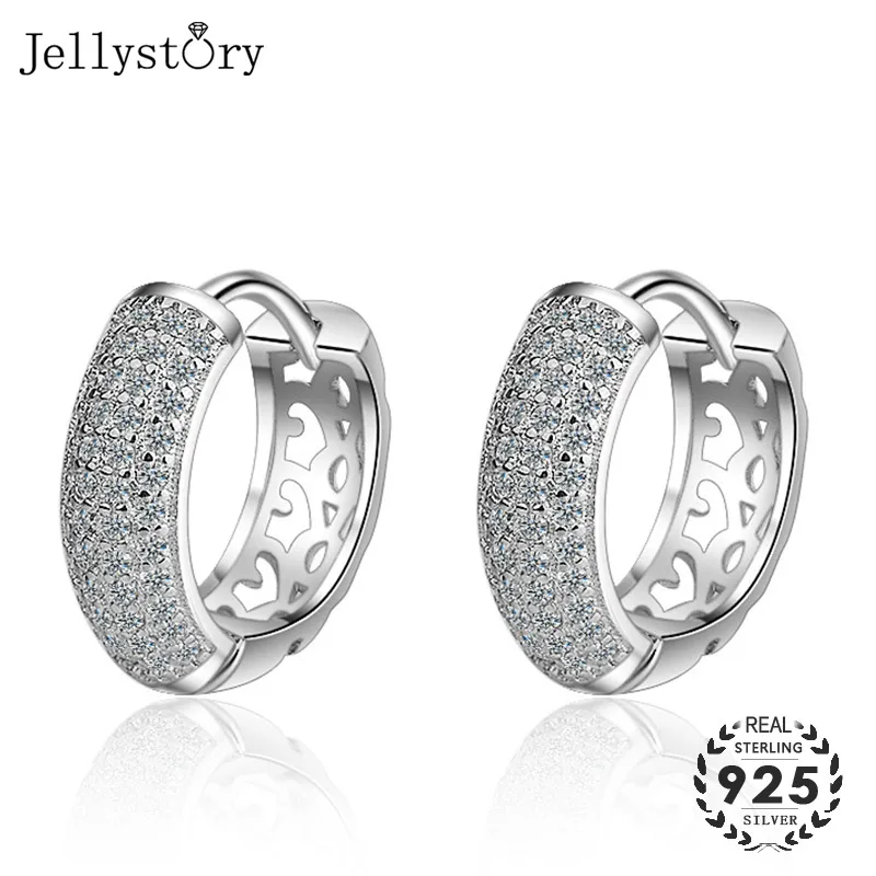 Модные серебряные ювелирные изделия Jellystory 925 серьги с цирконом драгоценные камни