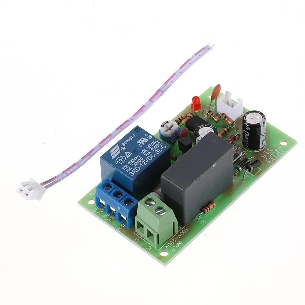 

LEORY JK03 AC 220V Time Delay Relay Control Module with Trigger Delay 5min Adjustable NE555 10A