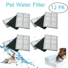 12 шт. угольный фильтр для питьевой воды Pet фонтан собака кошка напиток картридж