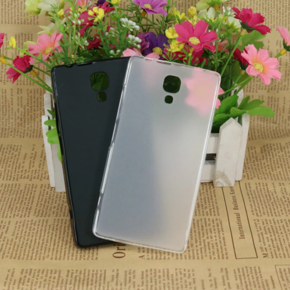 

Soft Case For Micromax Canvas Spark Q380 Q414 Blaze 4G Plus 4G+ Back Cover Case Silicon Matte Cover Black and White Color