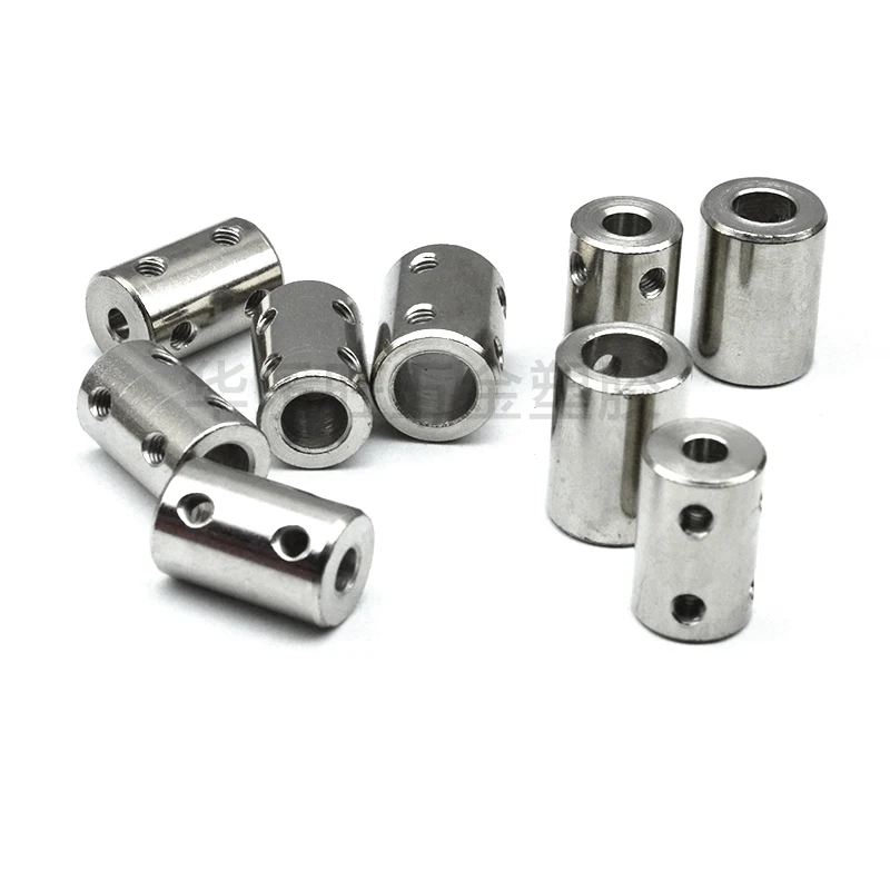45 강철 리지드 샤프트 커플 링 CNC 모터 조 샤프트 커플러 5mm 8mm 리지드 커플 링 OD 14x22 변속기 커넥터 4/5/6/8/10