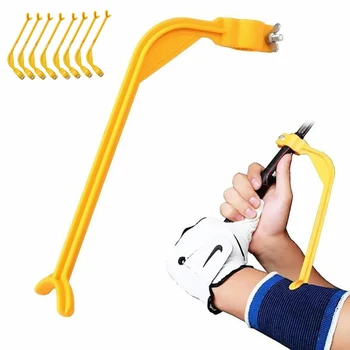 

2020 Hot Selling Indoor/outdoor Yellow Golf Swing Correction Frame Sporty Golf Training Aids