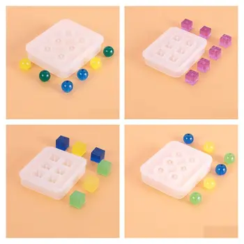 

4 Pack Round Square Resin Casting Silicone Molds Jewelry Making DIY Craft Tools 40JF