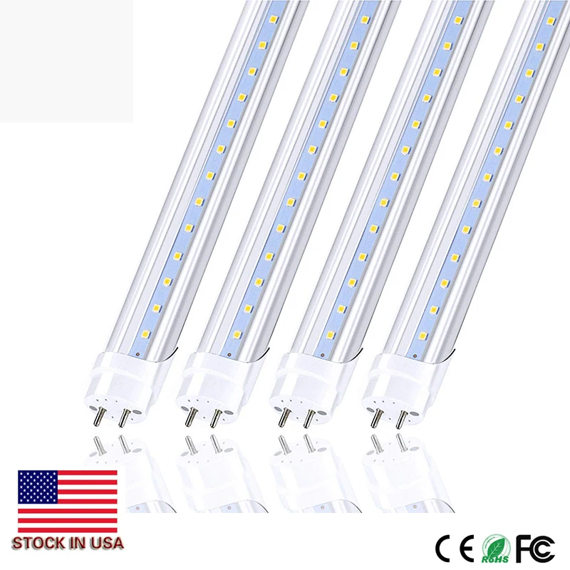 

Stock in US 4pcs/lot 4FT LED Tube Light Bulbs LED Light Lamp G13 Bi-Pin 22W 2400LM T8 Tube Replacement Diode