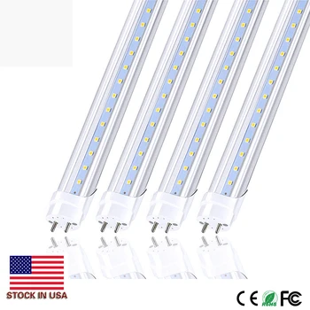 

Stock in US 4pcs/lot 4FT LED Tube Light Bulbs LED Light Lamp G13 Bi-Pin 22W 2400LM T8 Tube Replacement Diode