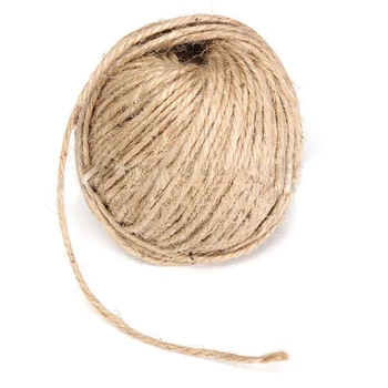 

M Thick Brown Rustic Jute Twine Hessian String Cord Rope For Hand Craft 50M
