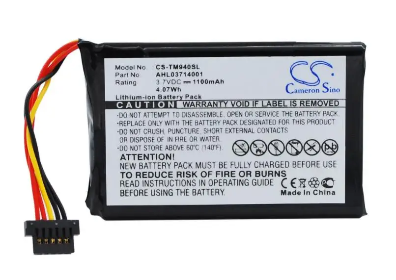 Cameron sino 1100mah аккумулятор для TOMTOM Go 940 Go 940 Live AHL03714001 gps, аккумулятор для навигатора