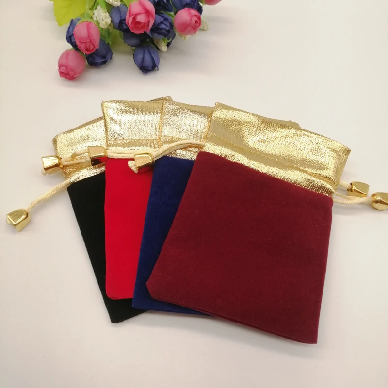 50pcs Multi Size Velvet Bag Jewelry Velvet Pouch Bag Velvet Drawstring Bag Jewelry for Women Wedding Jewelry Display Packing Bag