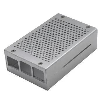 

For Raspberry Pi 4 Model B+ Aluminum Case With Fan Metal Enclosure Silver Black Case For Raspberry Pi